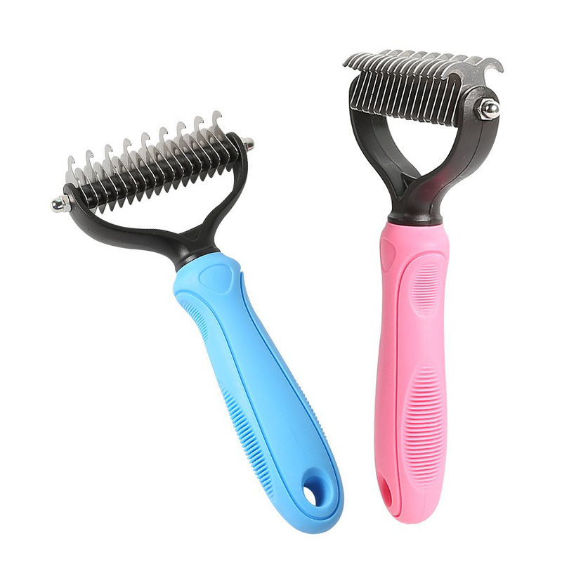 Cat Dematting Deshedding Brush Tool  Safe Double Sided Extra Wide