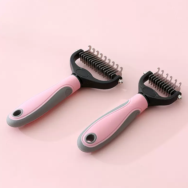 Cat Dematting Deshedding Brush Tool  Safe Double Sided Extra Wide
