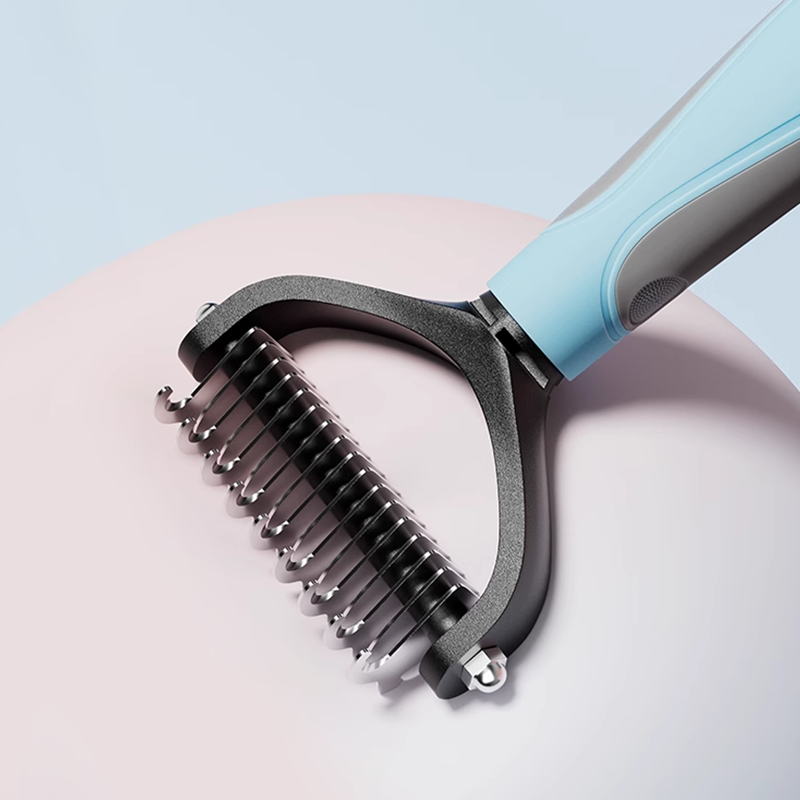 Cat Dematting Deshedding Brush Tool  Safe Double Sided Extra Wide
