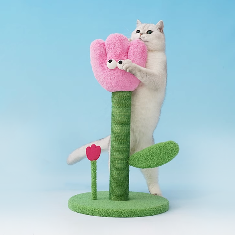 Tulip Cat Scratching Post Cat Tree