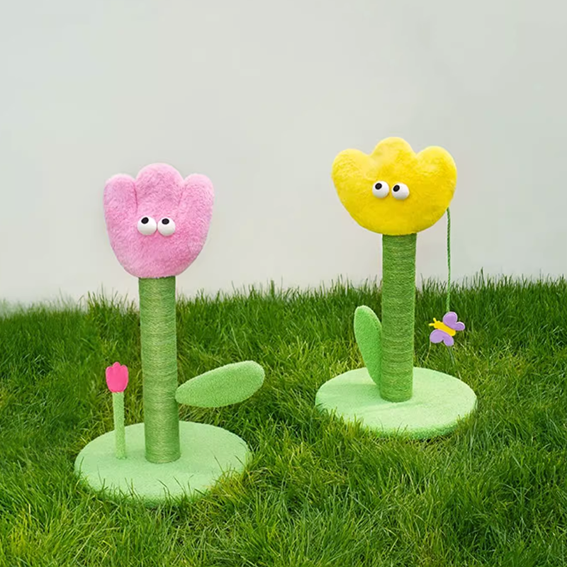 Tulip Cat Scratching Post Cat Tree