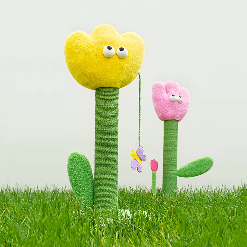 Tulip Cat Scratching Post Cat Tree